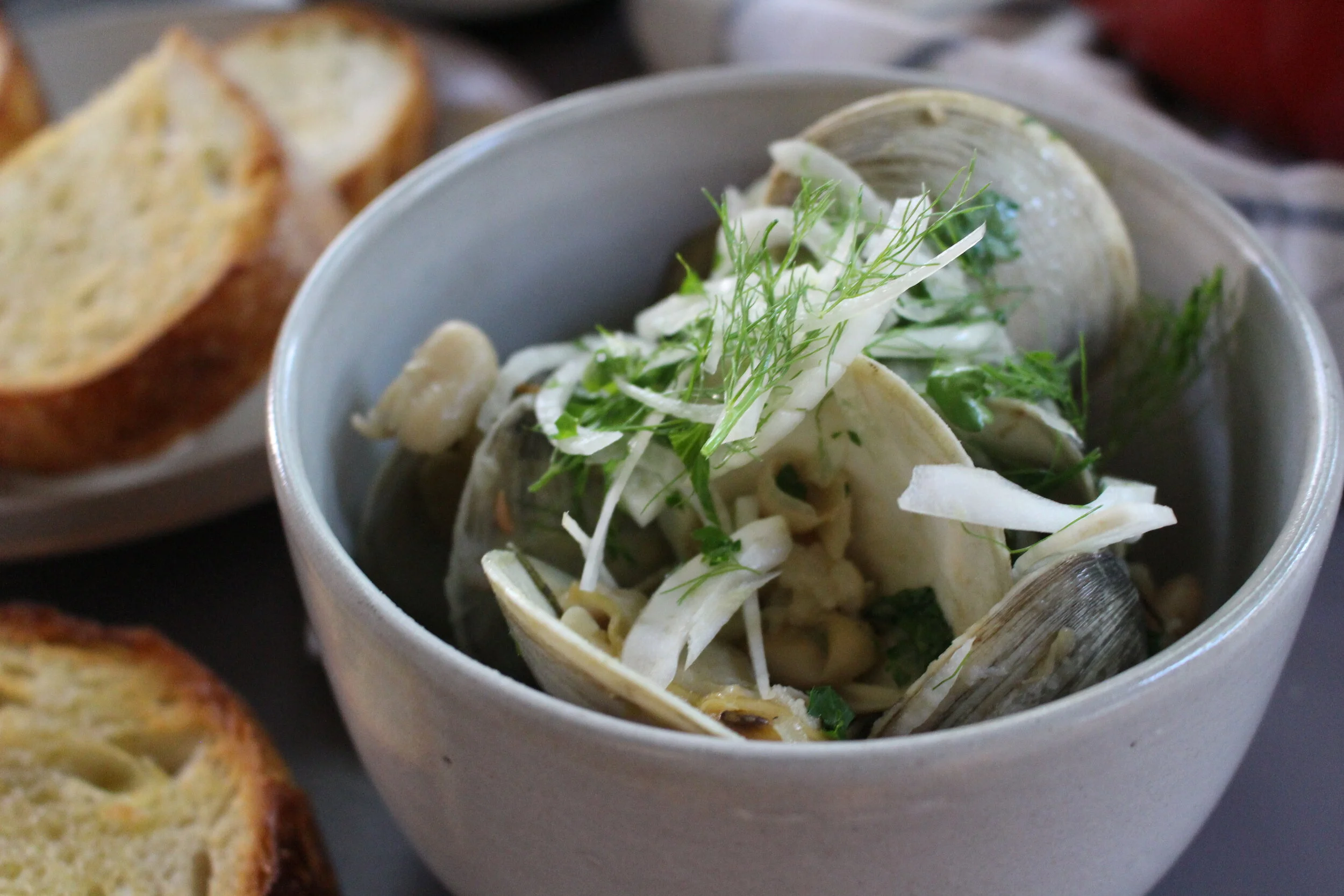 Clams in White Bean Sauce — Hannah ComstockGay