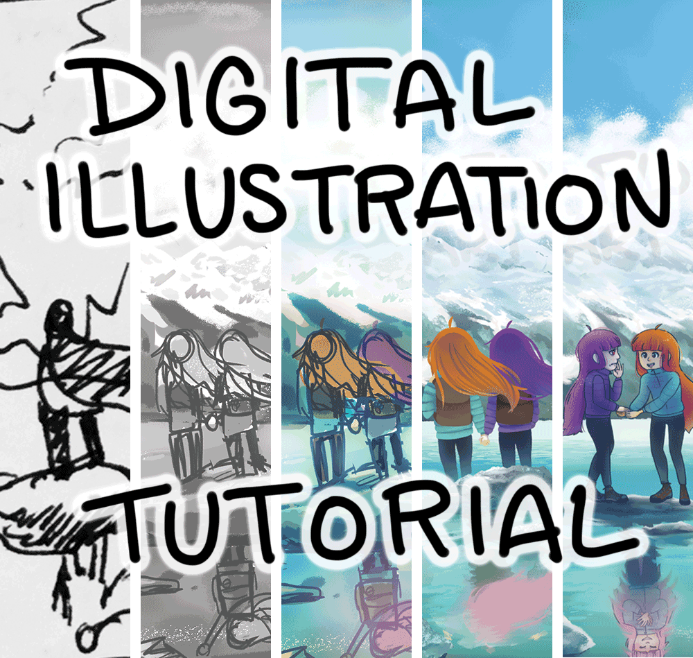 Digital Illustration Tutorial: Huaytapallana Celeste