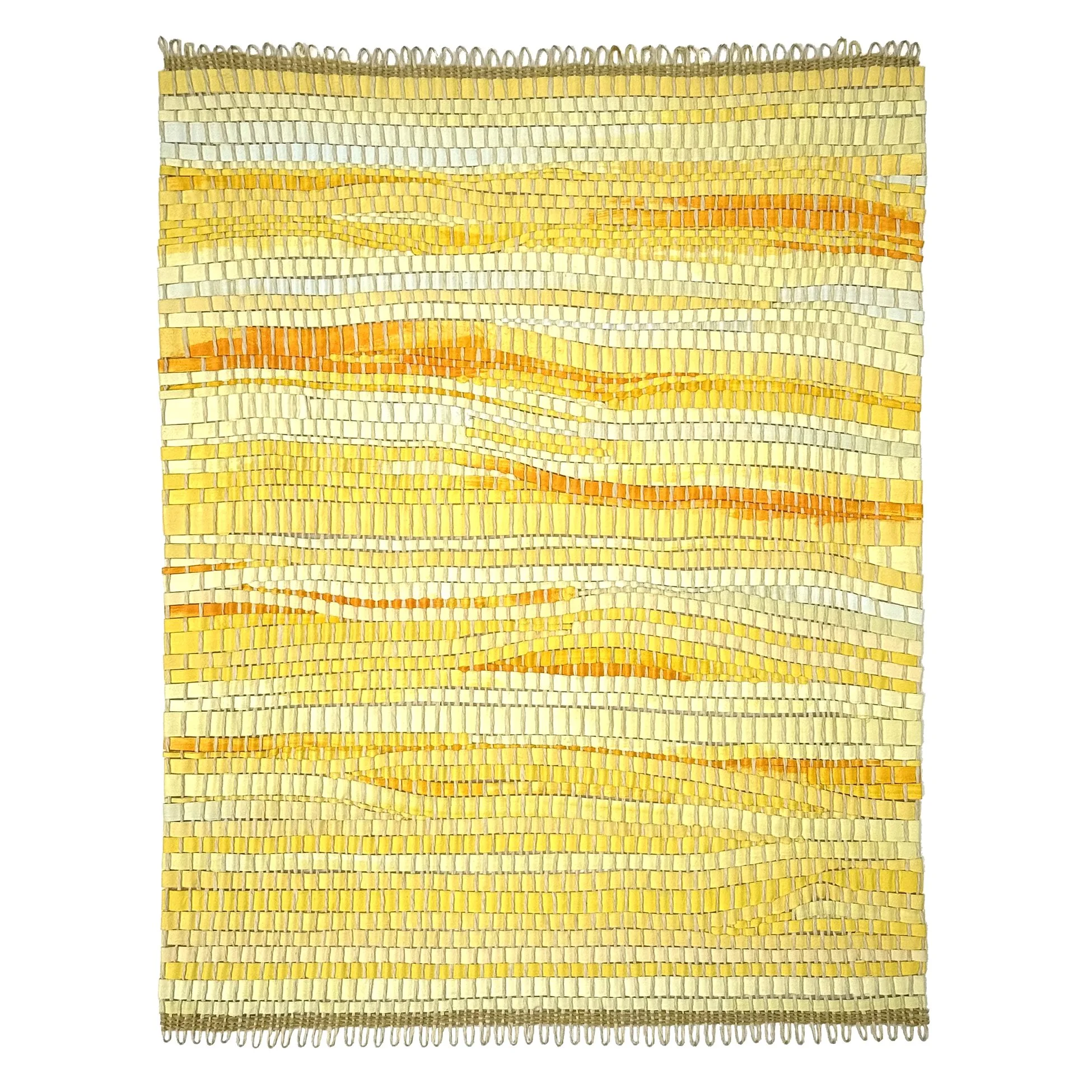 Water Weave , 2025 Painted paper + paper yarn Image: 16 1/4" x 12 1/4"