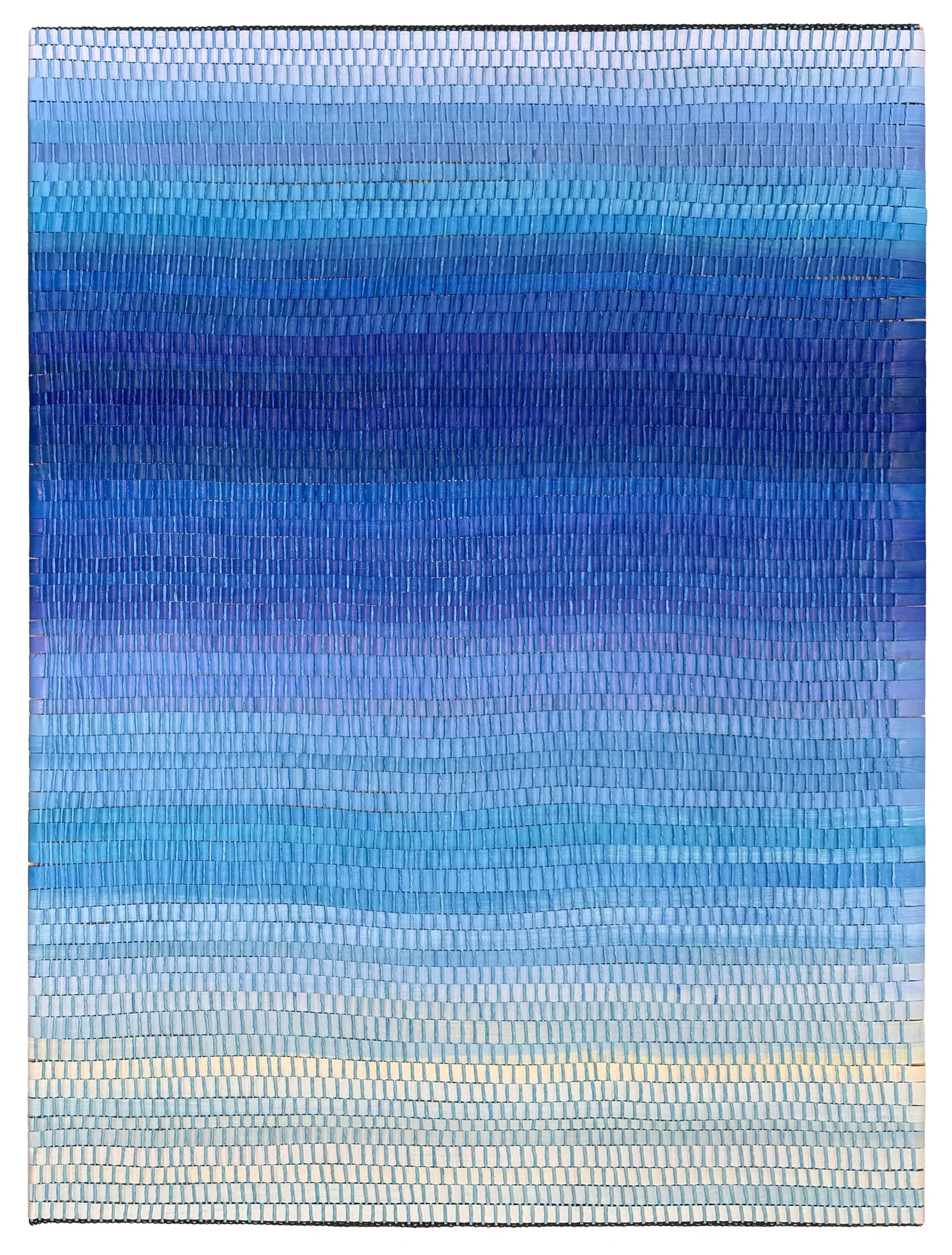   Gradient 5,  2026  Woven acrylic painted kozo paper w/paper warp 24" x 18" 