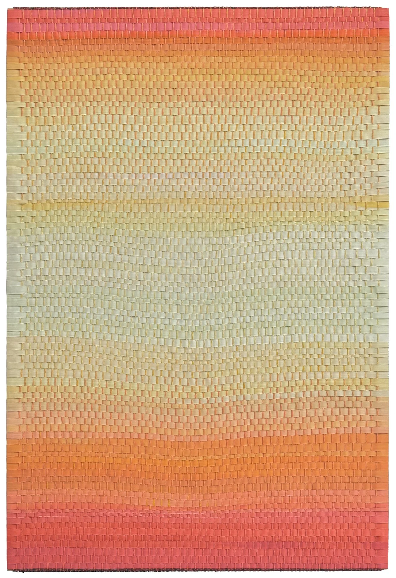   Gradient 7,  2026  Woven acrylic painted kozo paper w/paper warp 36" x 24" 