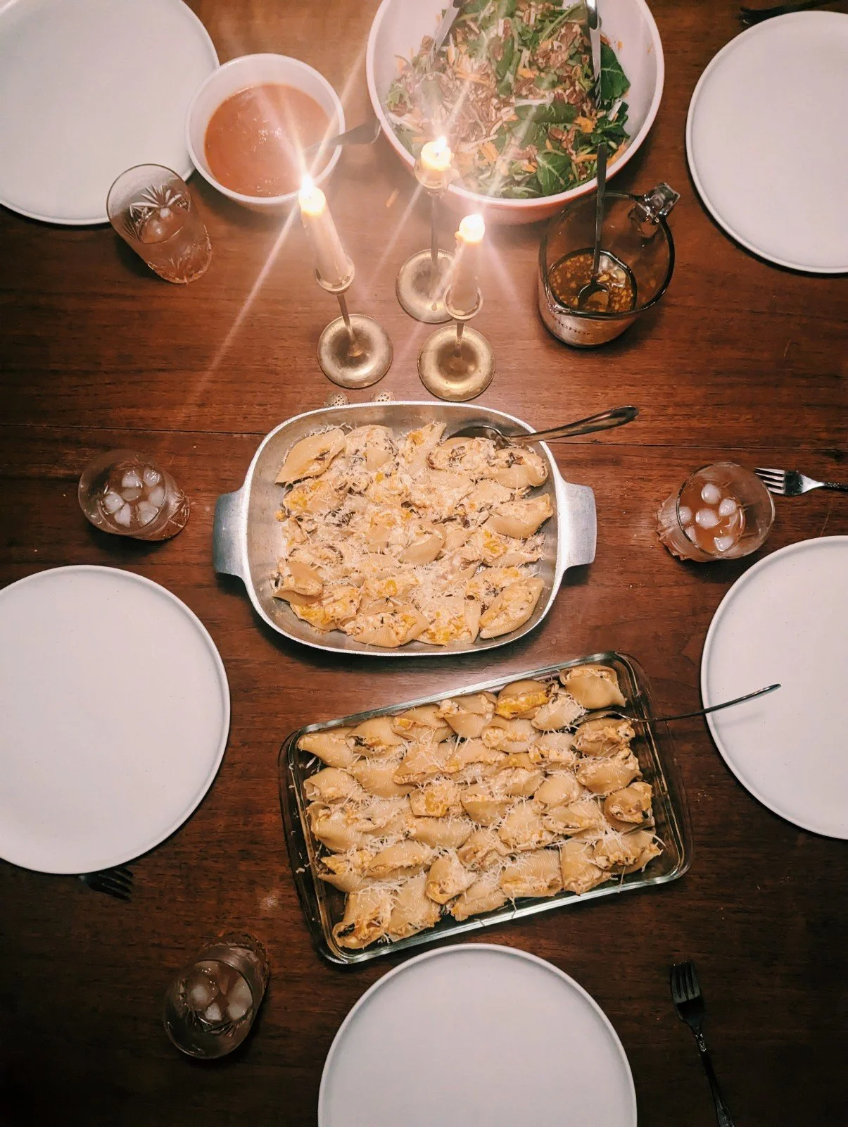 WINTER SQUASH, SAGE, AND PARMESAN STUFFED SHELLS