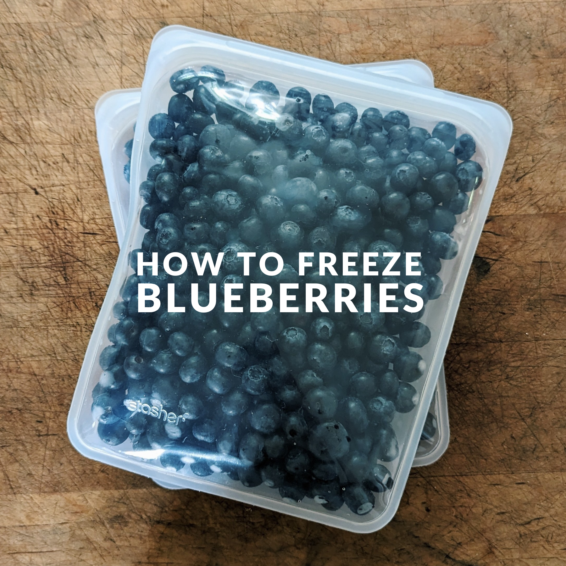 HOW TO FREEZE BLUEBERRIES