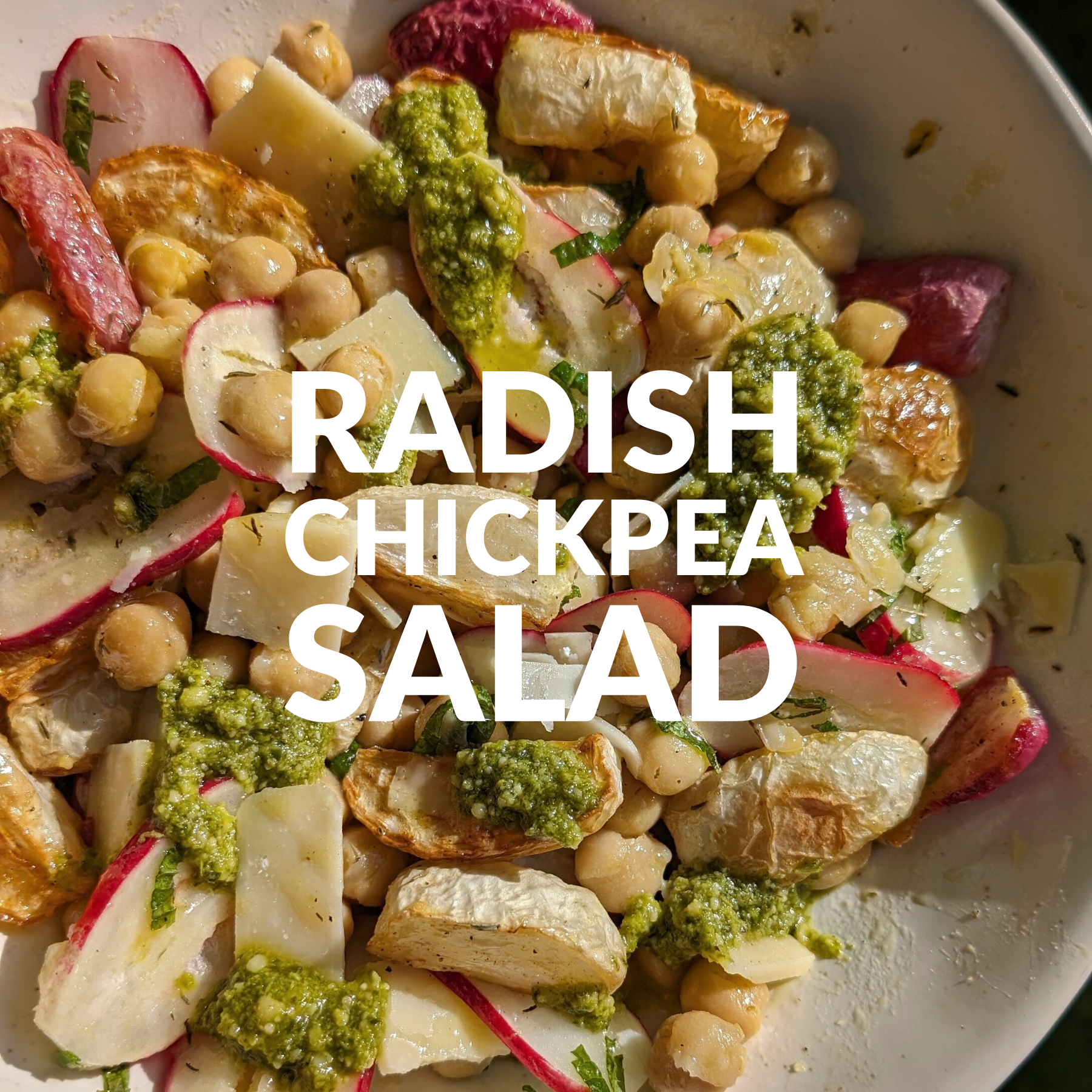RADISH AND CHICKPEA SALAD