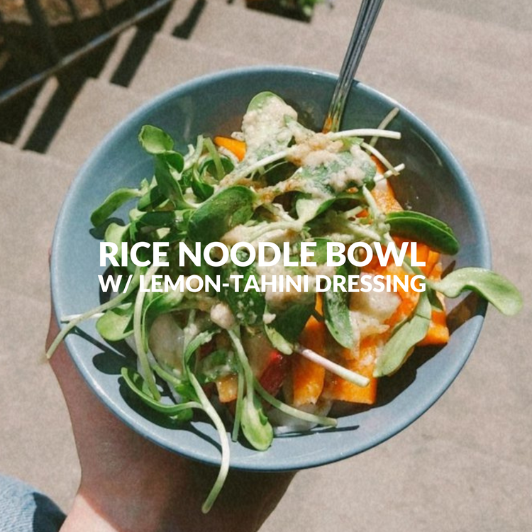 RICE NOODLE BOWL WITH LEMONTAHINI DRESSING — LINC Foods