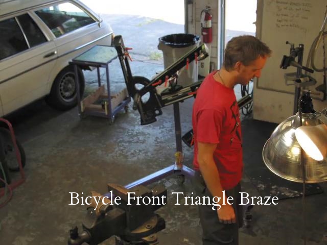Bicycle Front Triangle Braze