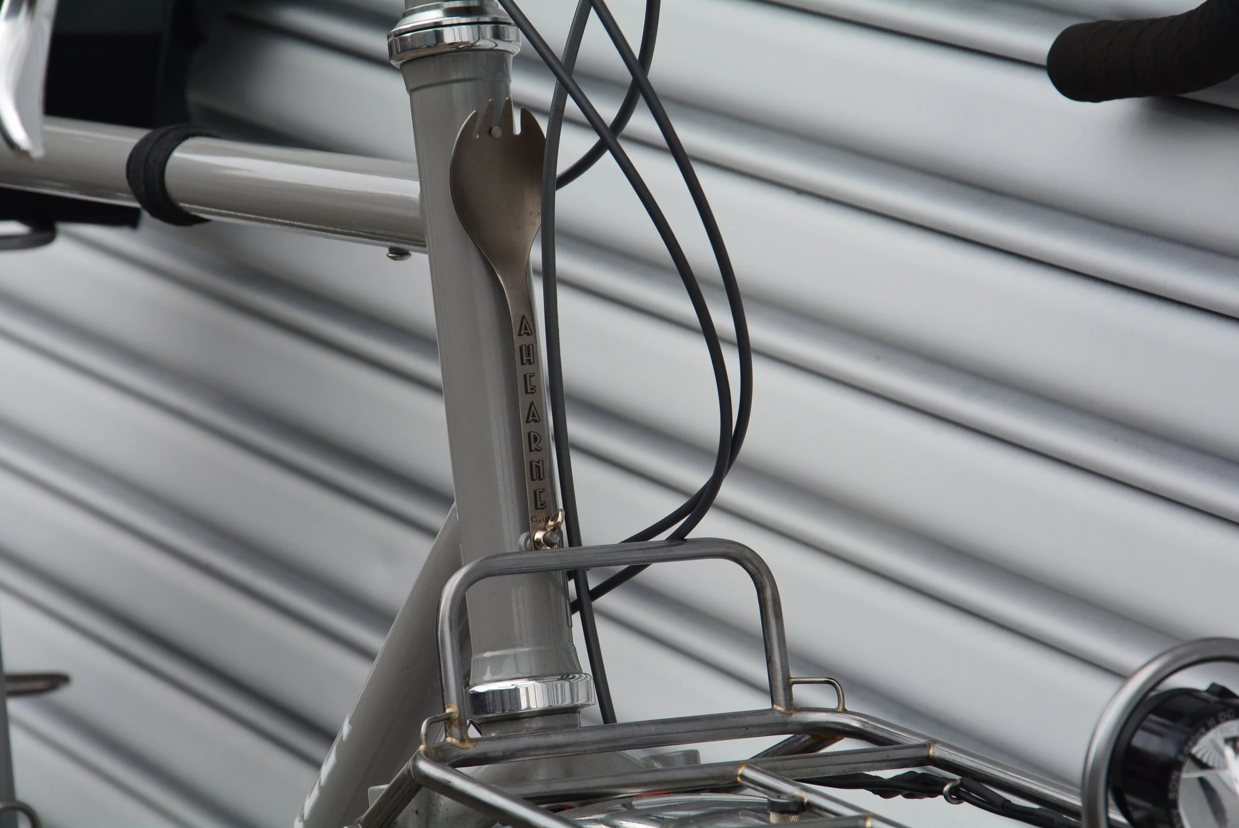 An Ahearne Original -- Functional Spork Head Badge