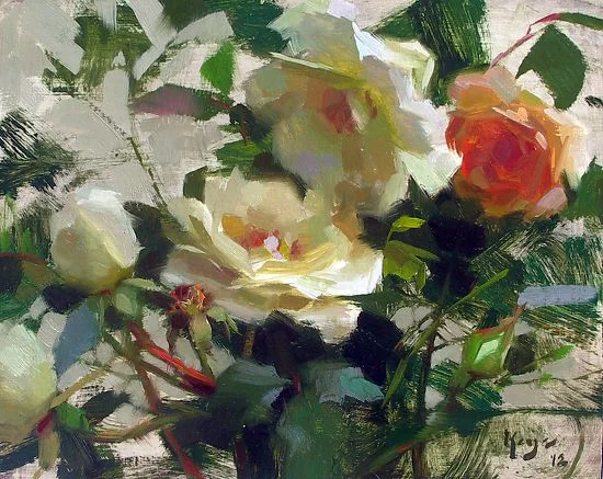 "WHITE ROSES" ©DANIEL J. KEYS 2012- ©This image is under strict copyright to the artist and may not be reproduced in any form