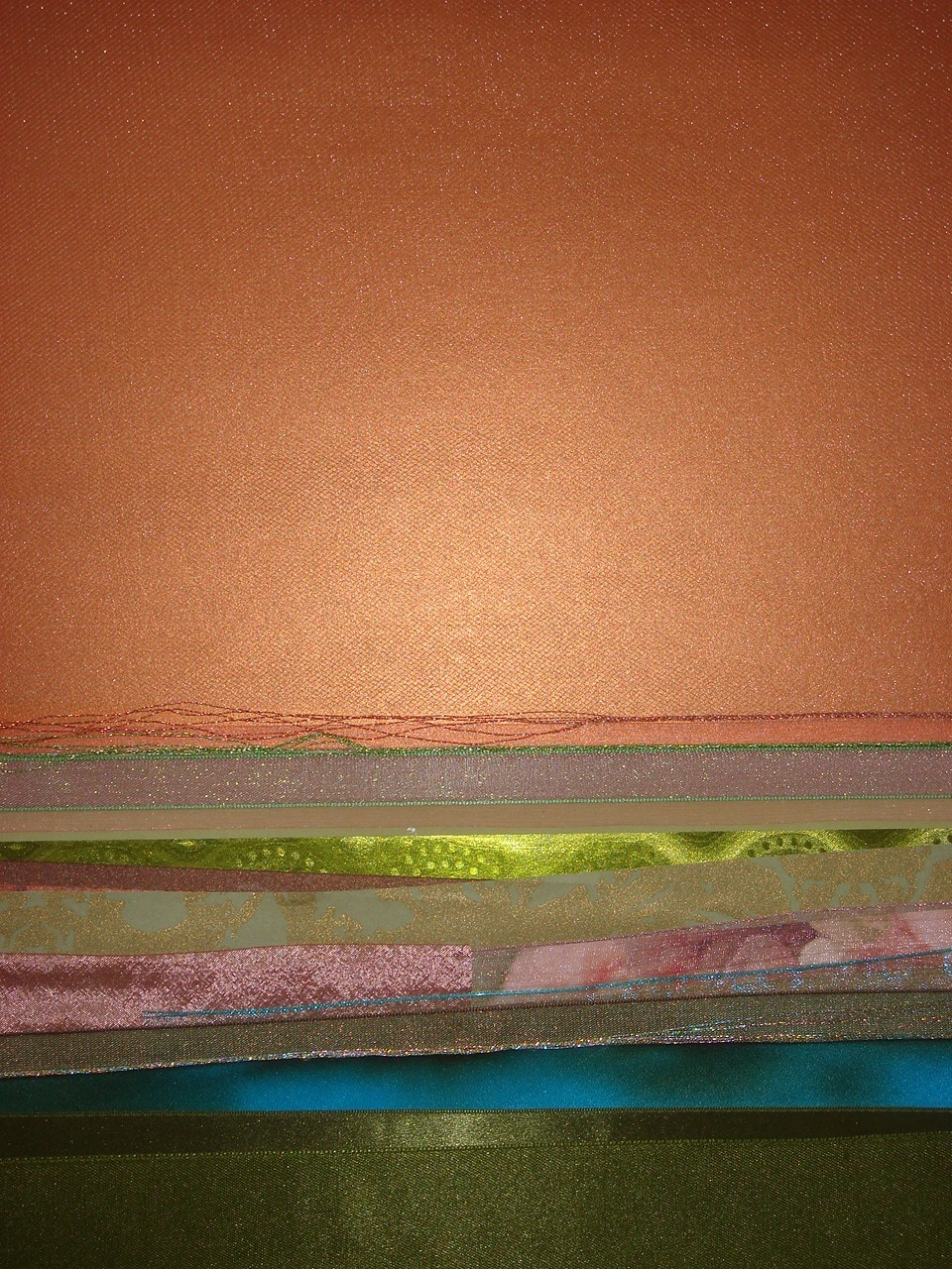   Landscapes Series    Sandscape &nbsp;II   16” x 20”  Paper and Silks  2009 