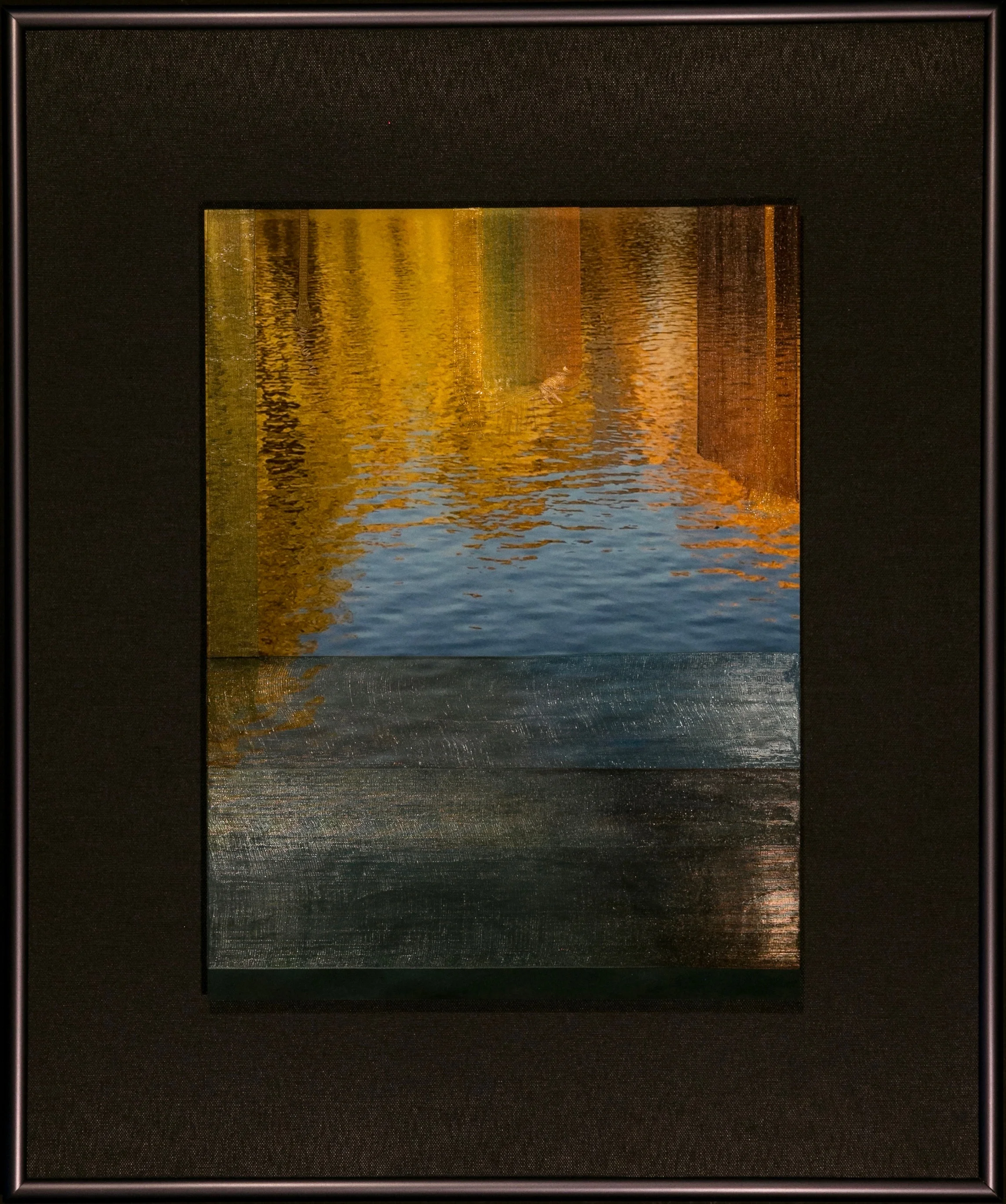 Nature Interlaced Series Autumn Mirror 15” x 18” Metal Print with Silks 2018