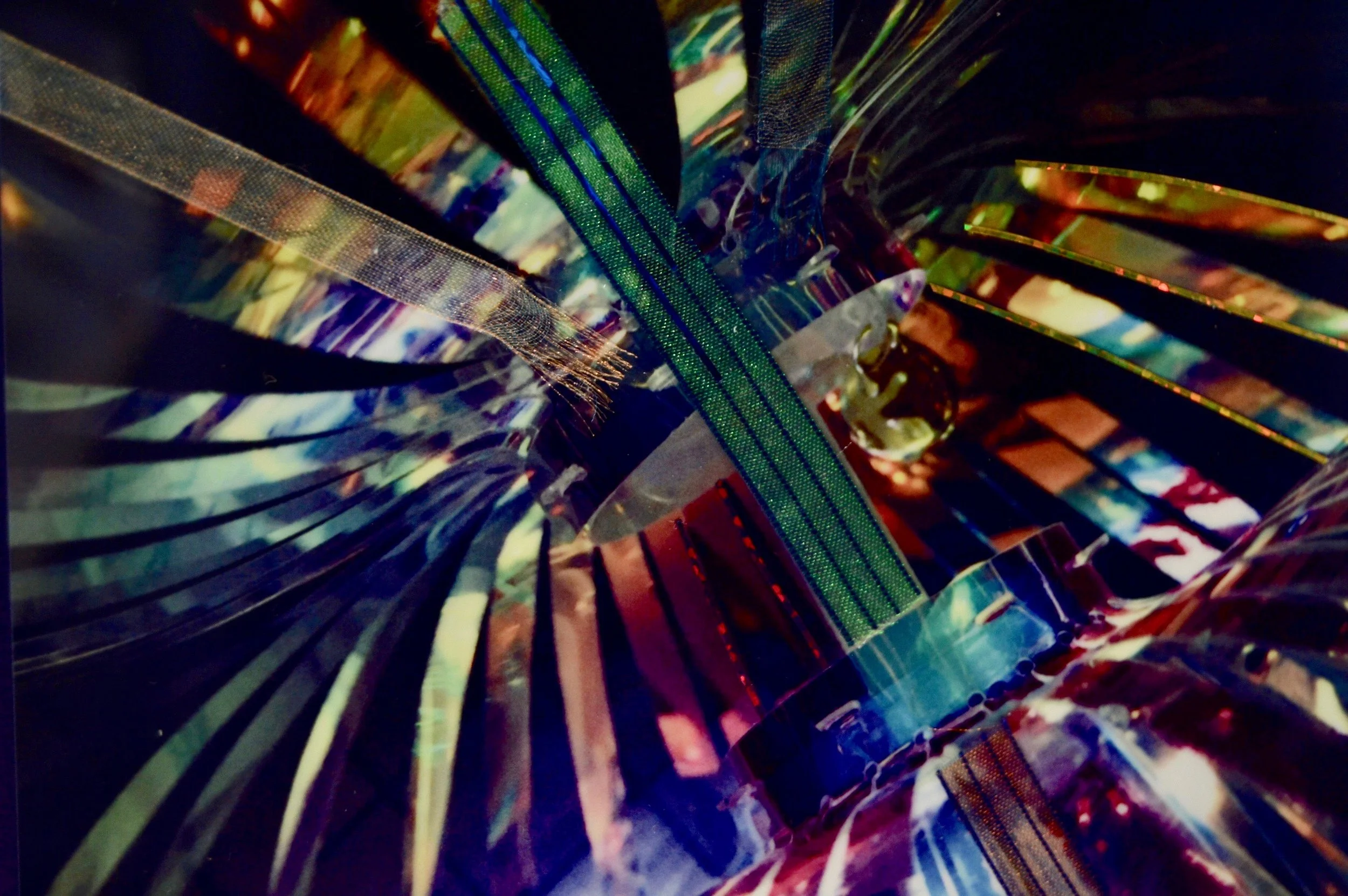 Chroma Series Titanium (Detail) 14” Sq Metal Print with Silks 2018