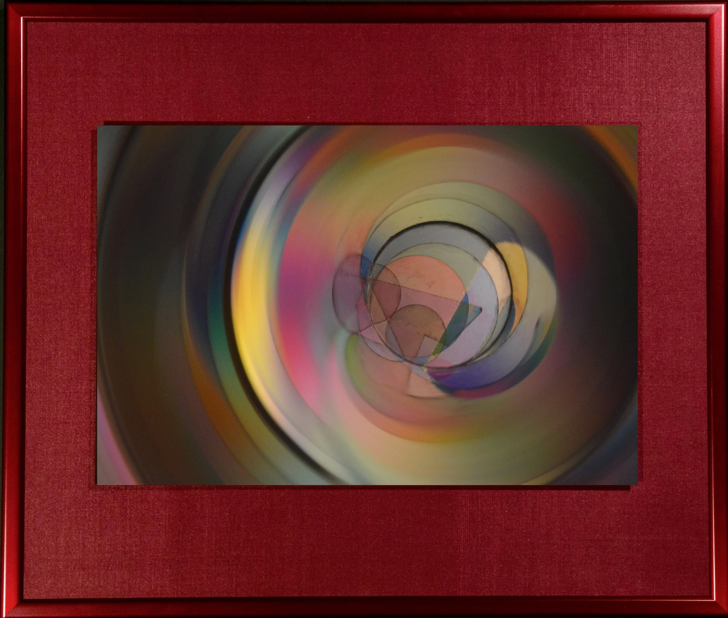 Polychrome Series Prismatic Joy I 16” x 18” Metal Print with Silks 2018