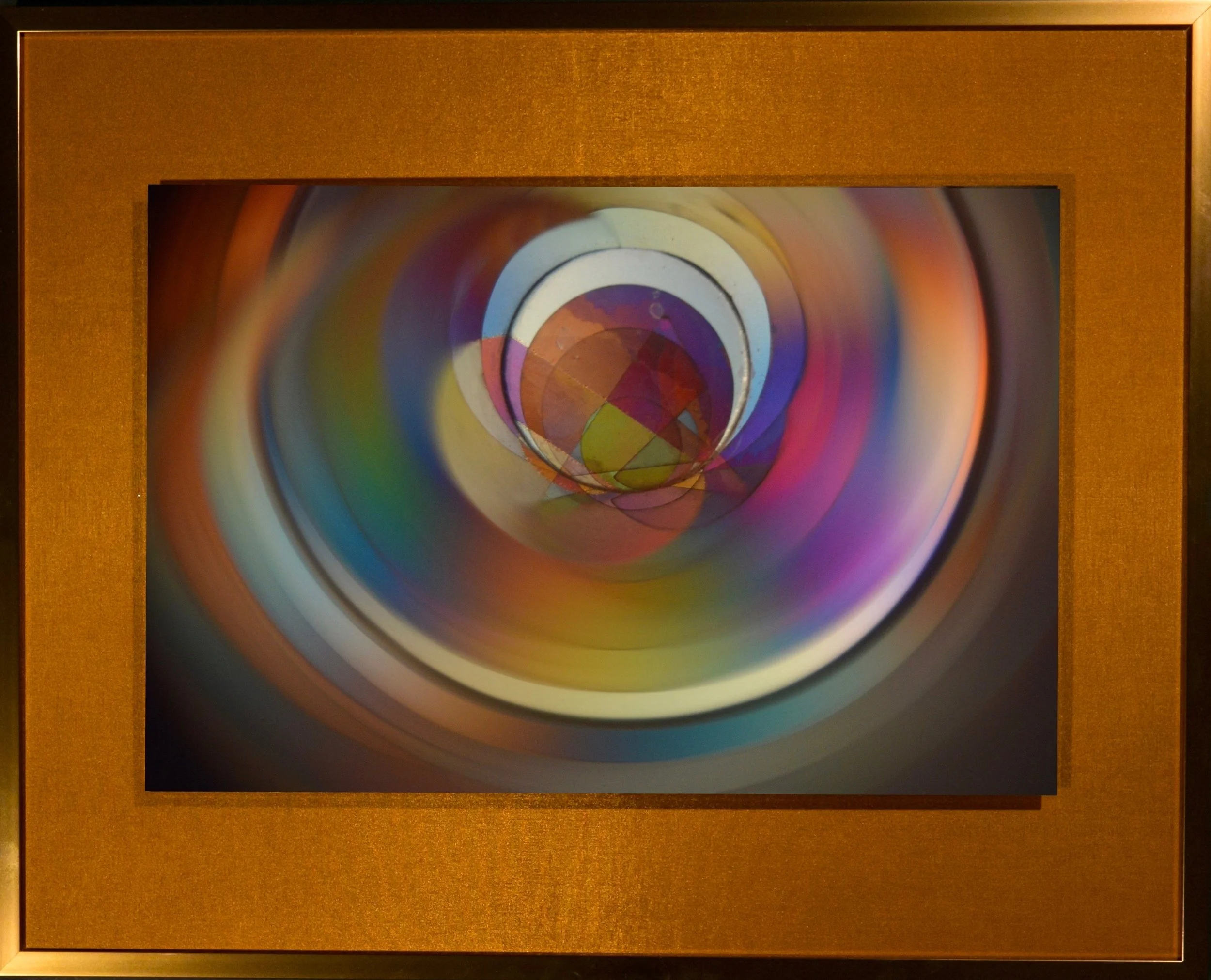 Polychrome Series Prismatic Joy III 16” x 18” Metal Print with Silks 2018