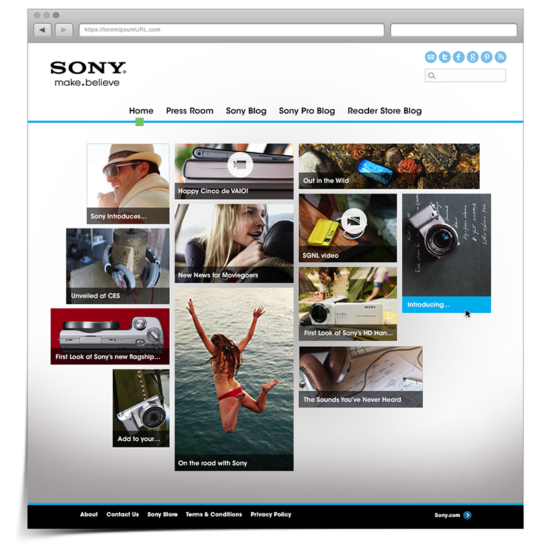 Sony Blog Home