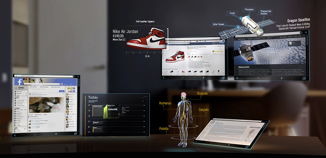 Augmented Reality Web Panels