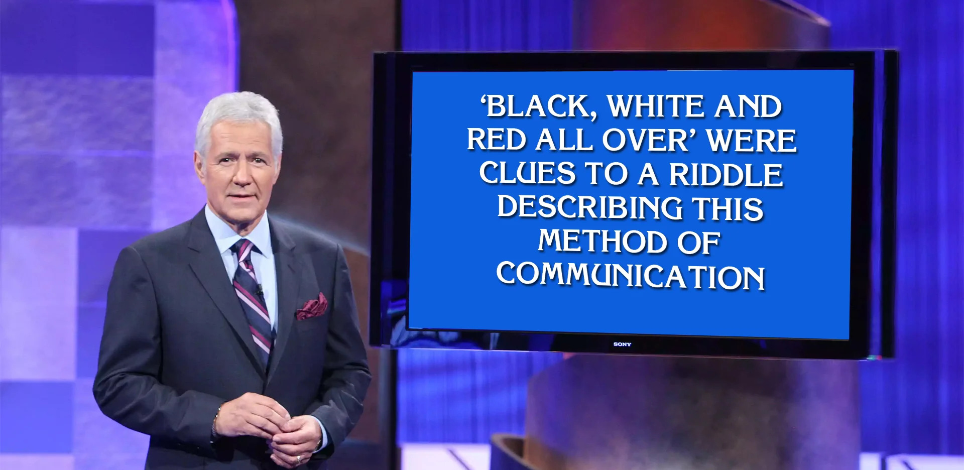 Black. White. Red all over.