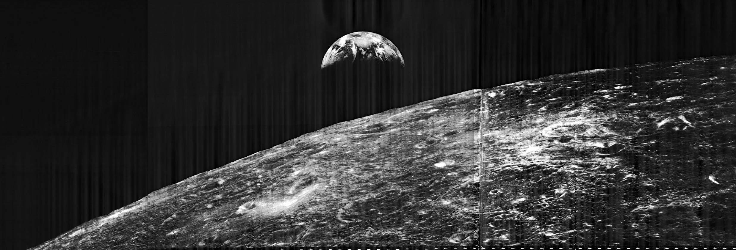 Lunar Orbiter 1 — First Earthrise from the Moon August 23, 1966 NASA’s Lunar Orbiter 1 captured the first photograph of Earth rising above the Moon’s horizon, a moment that changed how humanity saw its place in the universe. Intended primarily f