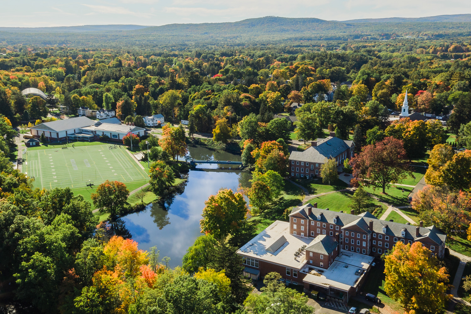 Williston Northampton Aerial Photograph Boston Drone
