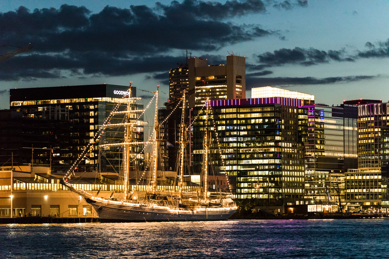Sail Boston Night Ships Photography