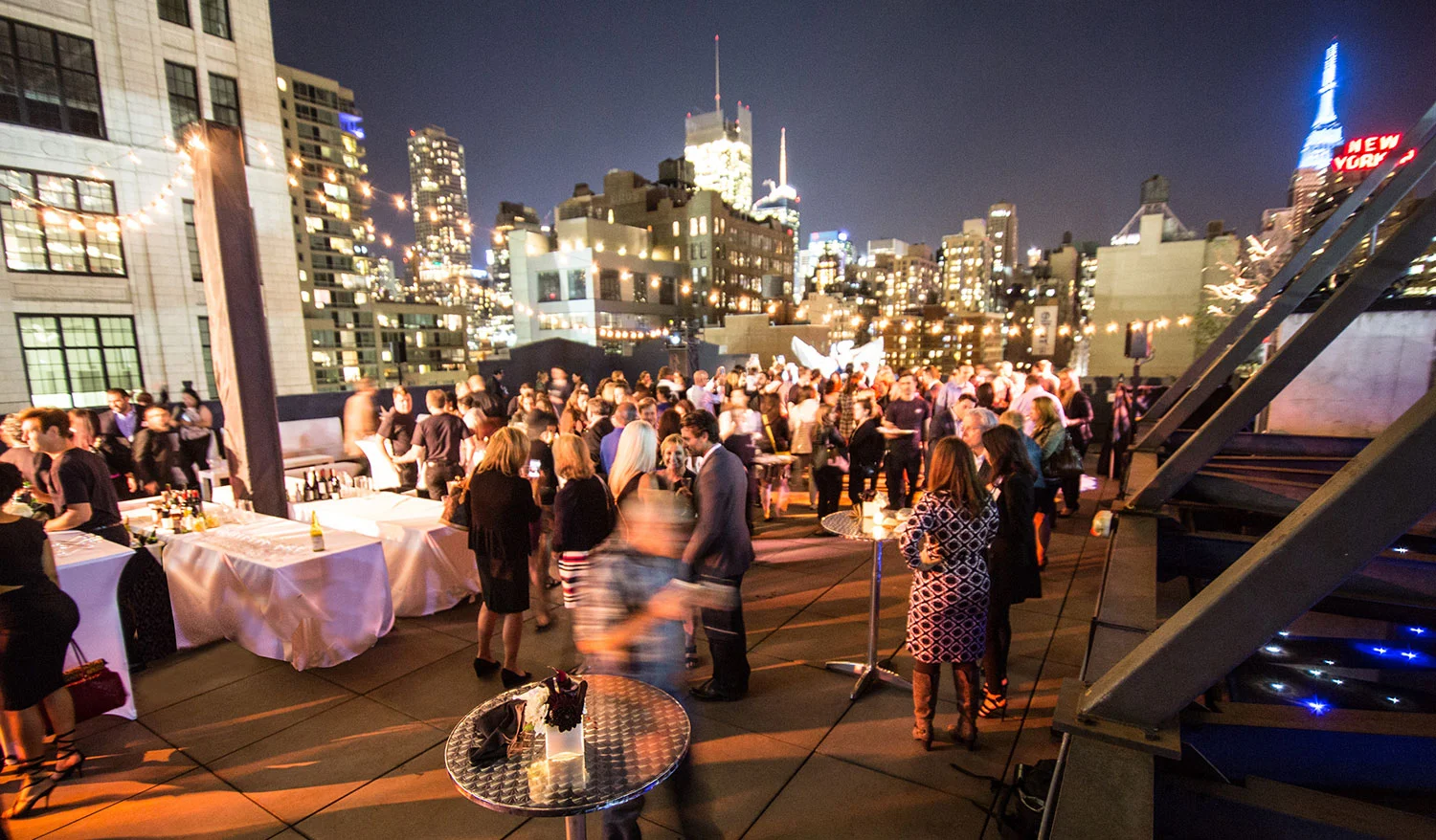 The gorgeous view from 'A Thomas Preti Affair' rooftop party. 