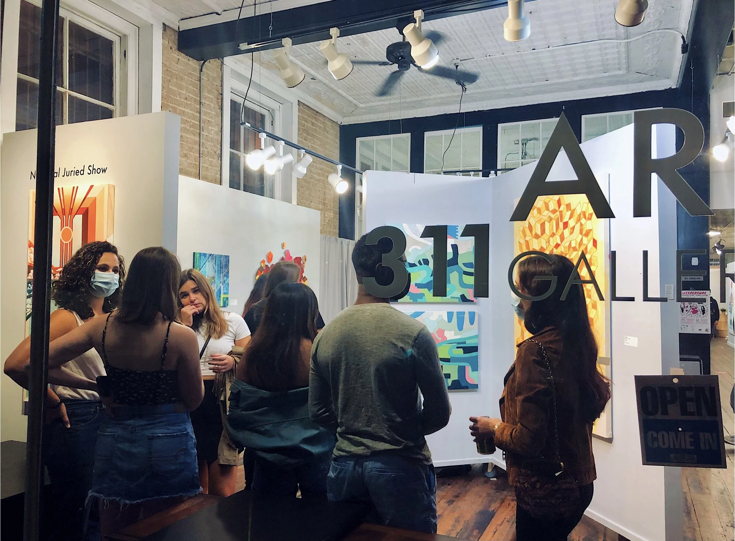 Edge & Form, Opening Reception, 311 Gallery, Raleigh NC, October 2021