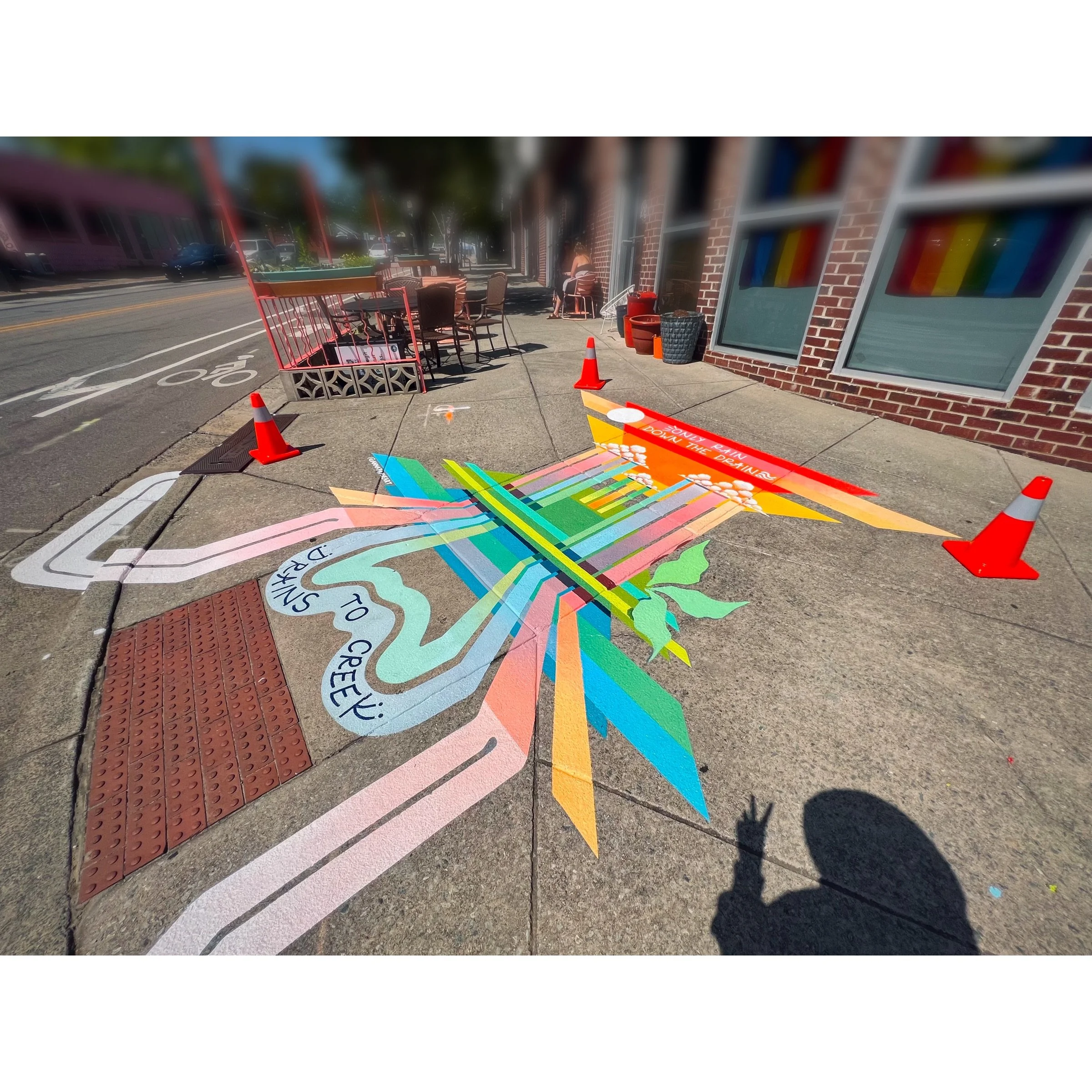 Storm Drain Mural | Only Rain down the Drain | Chapel Hill NC
