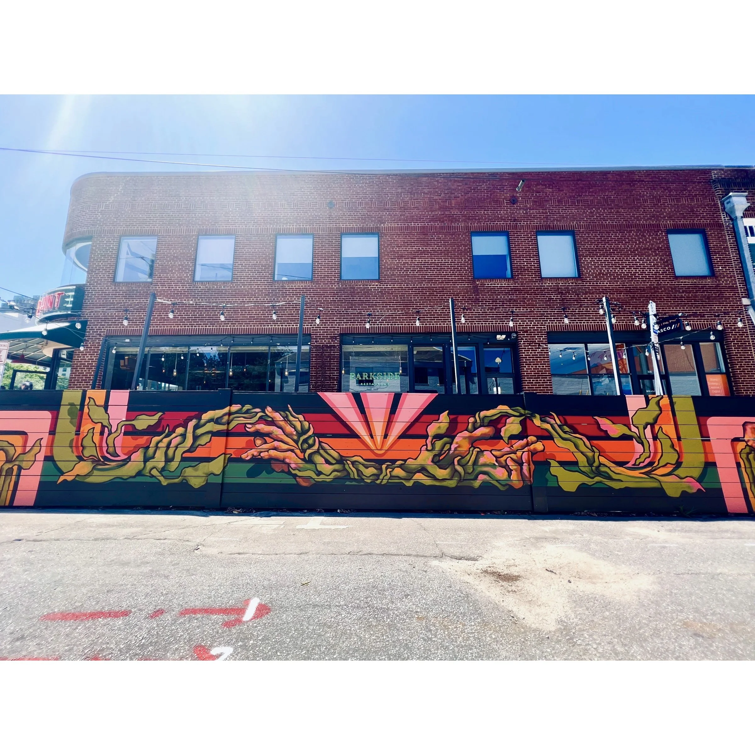 Parkside Streetery Mural | Of the Same Vine | Raleigh NC