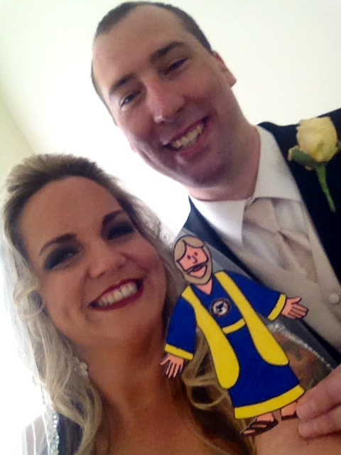 First "selfie" as Mr. & Mrs. Harper