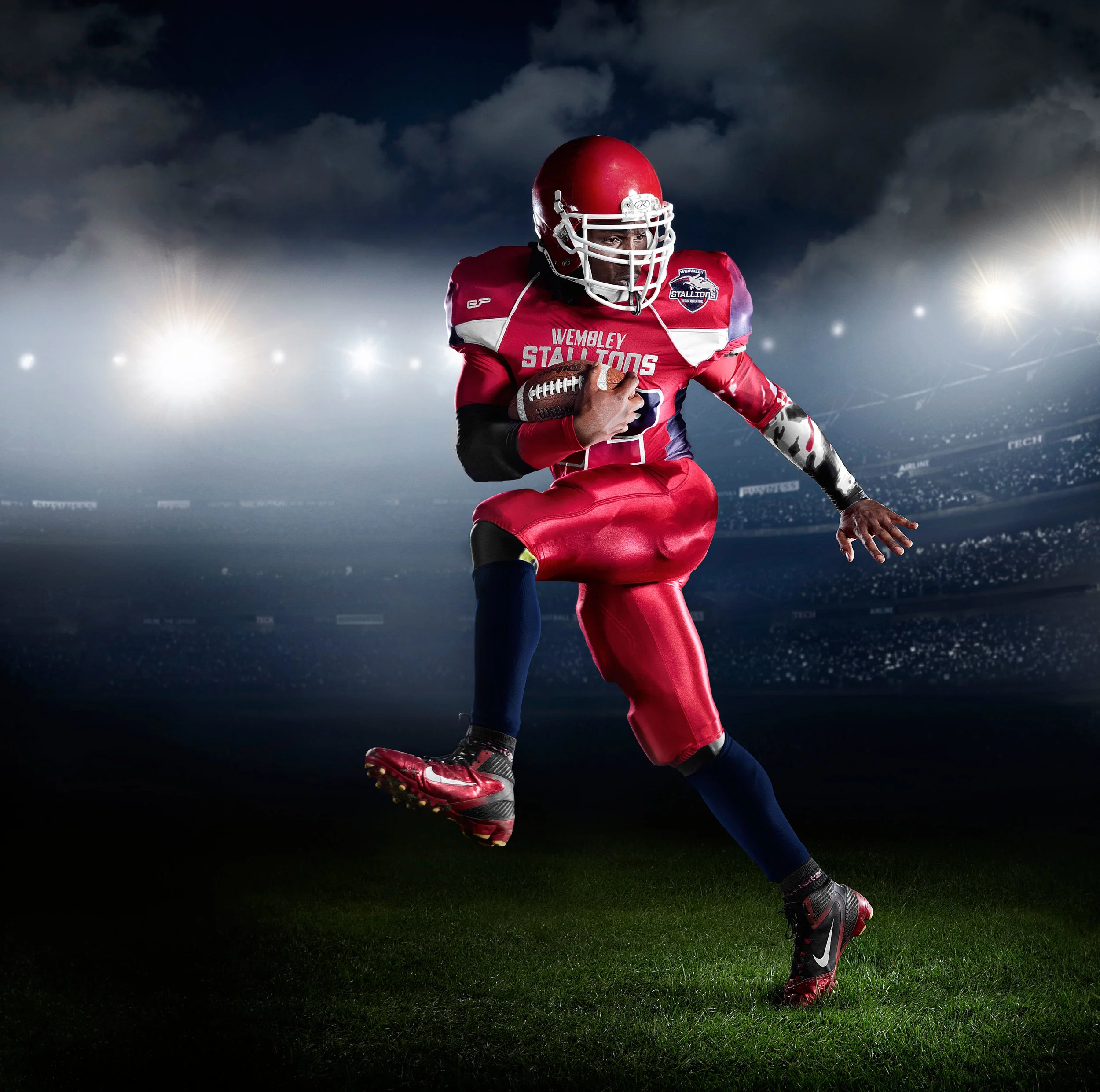 Wembley Stallions American Football Team — Simon Derviller Photography