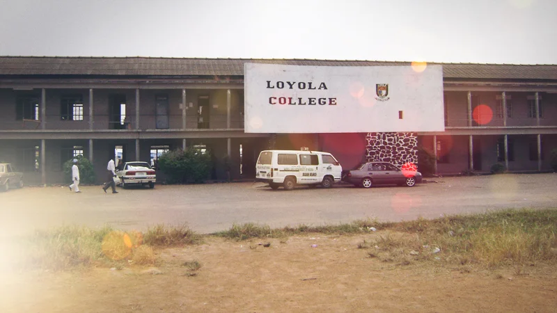 "Loyola, Loyola, the Best in every way. Loyola, Loyola, you always win the day! We are students, from Ibadan town.. Tanana Nanana"