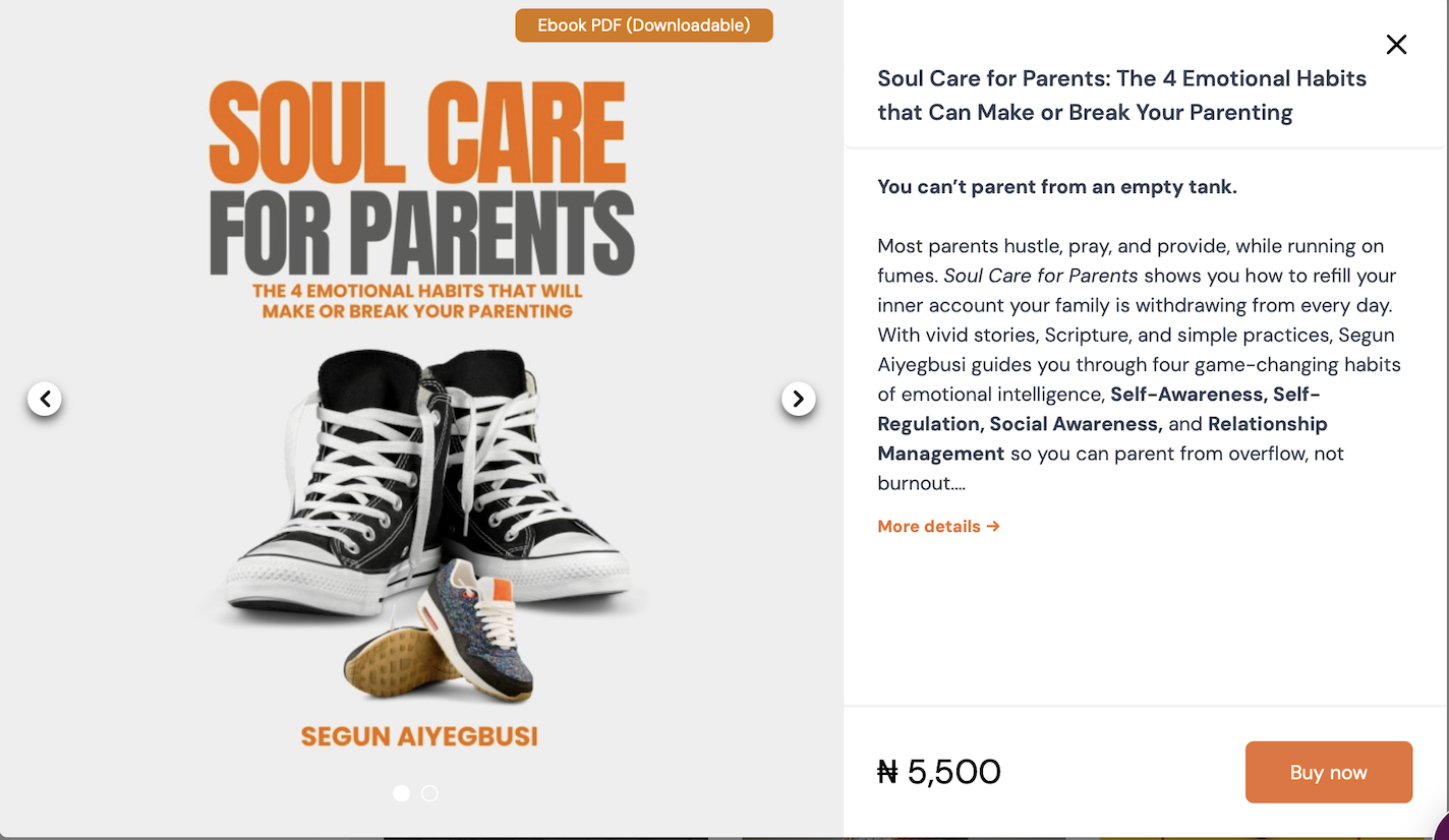 Soul Care for Parents Book