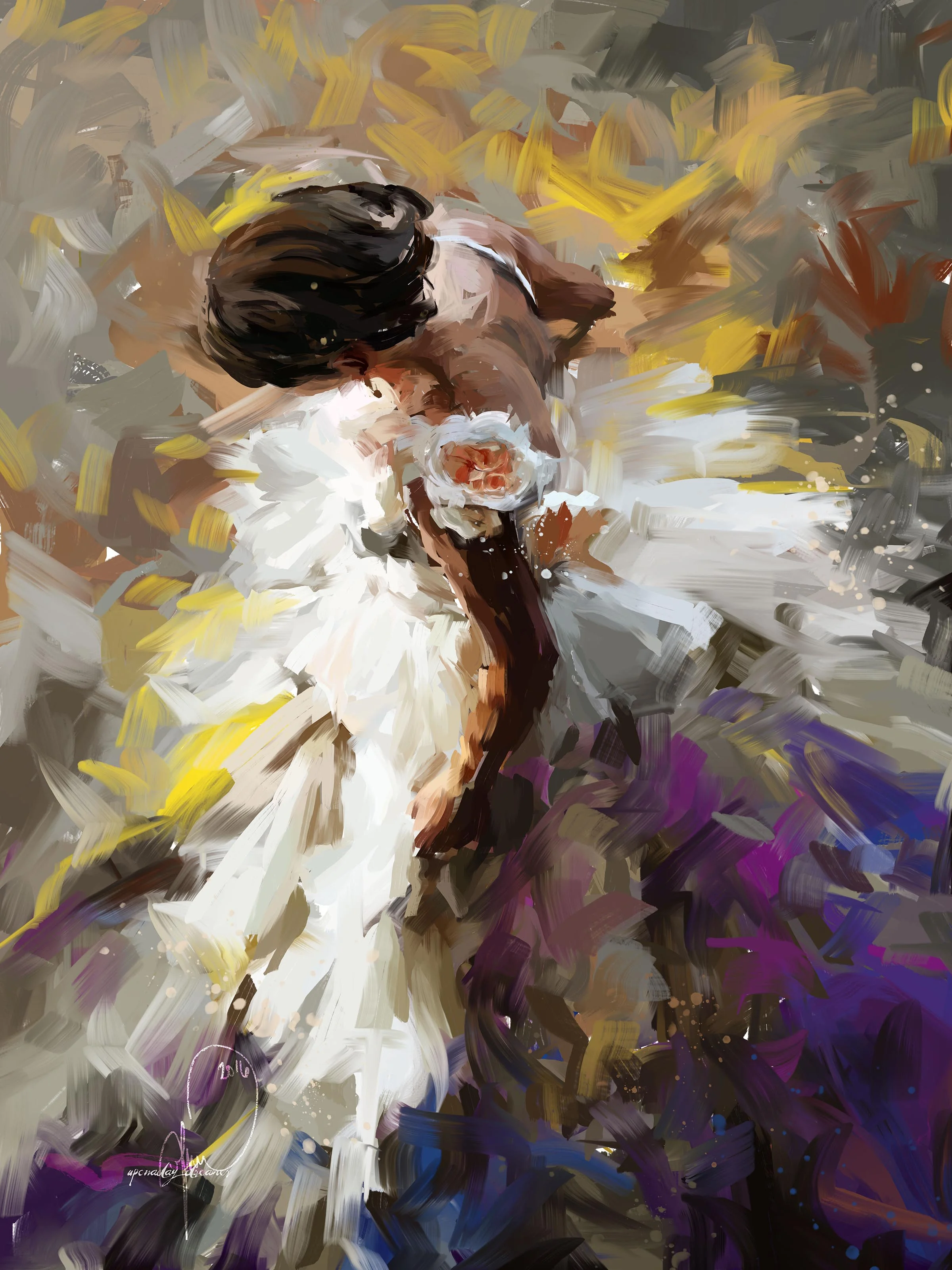 "Stroke of Midnight." Digital Painting.