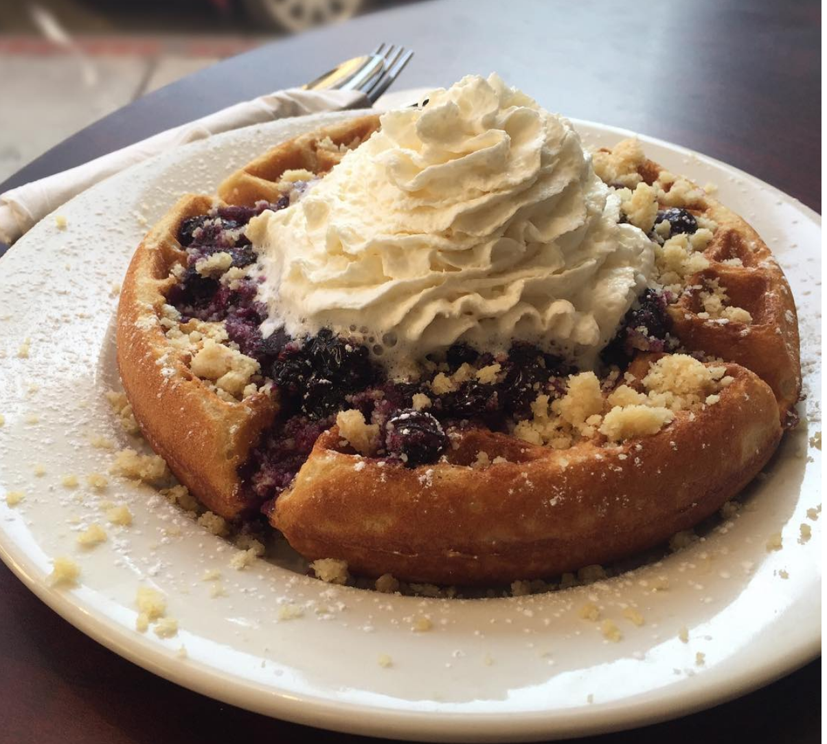 Blueberry Cobbler Waffle