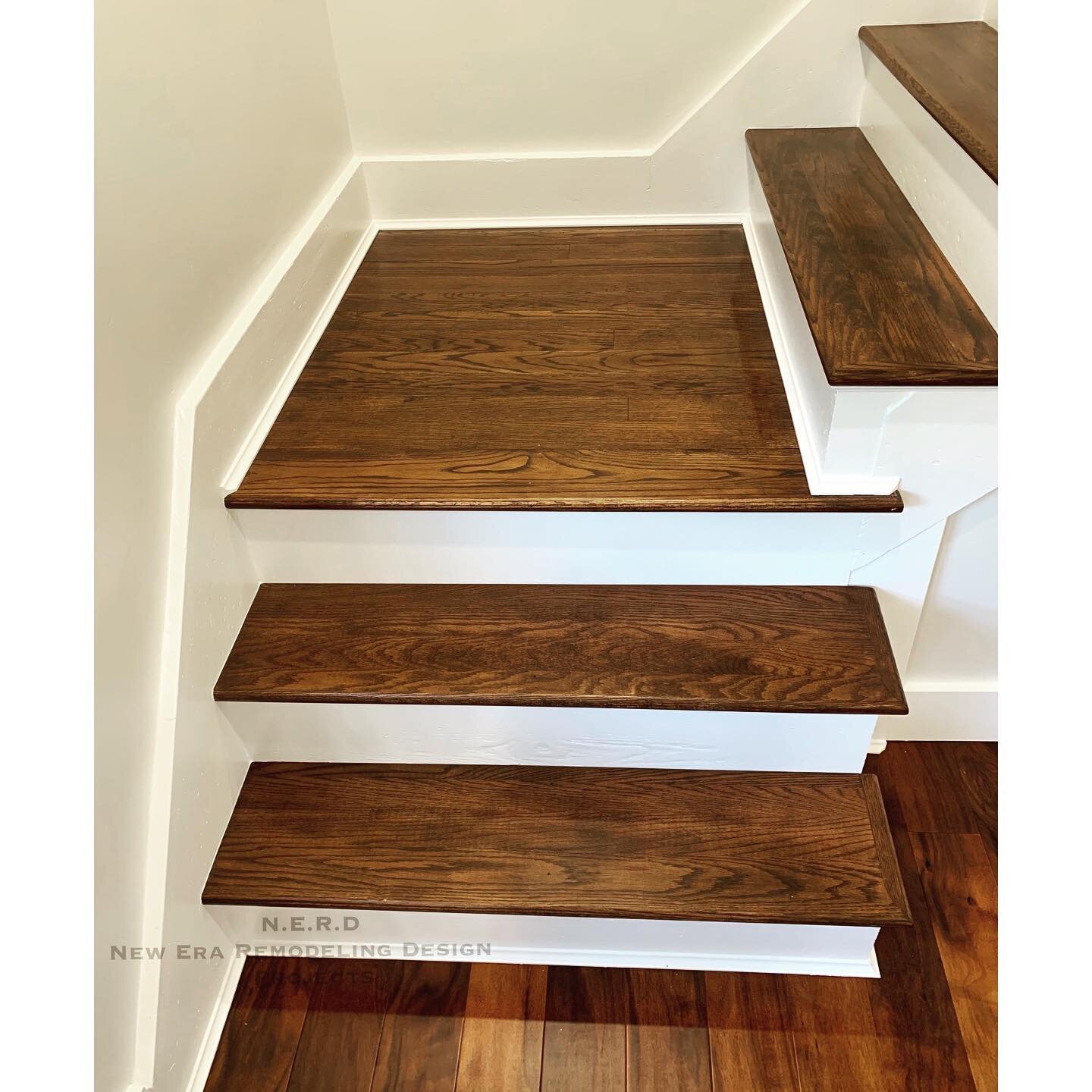 Interior Stair Reface. #TeamNeRdProjects #interiorremodeling #homeimprovement #builder #houzz #HGTV #brooklyncontractor #interiordesign #remodeling #spaceplanning #architecturedesign #dyi #architecture #construction  #homes #tiles #nyc #flooring #bro