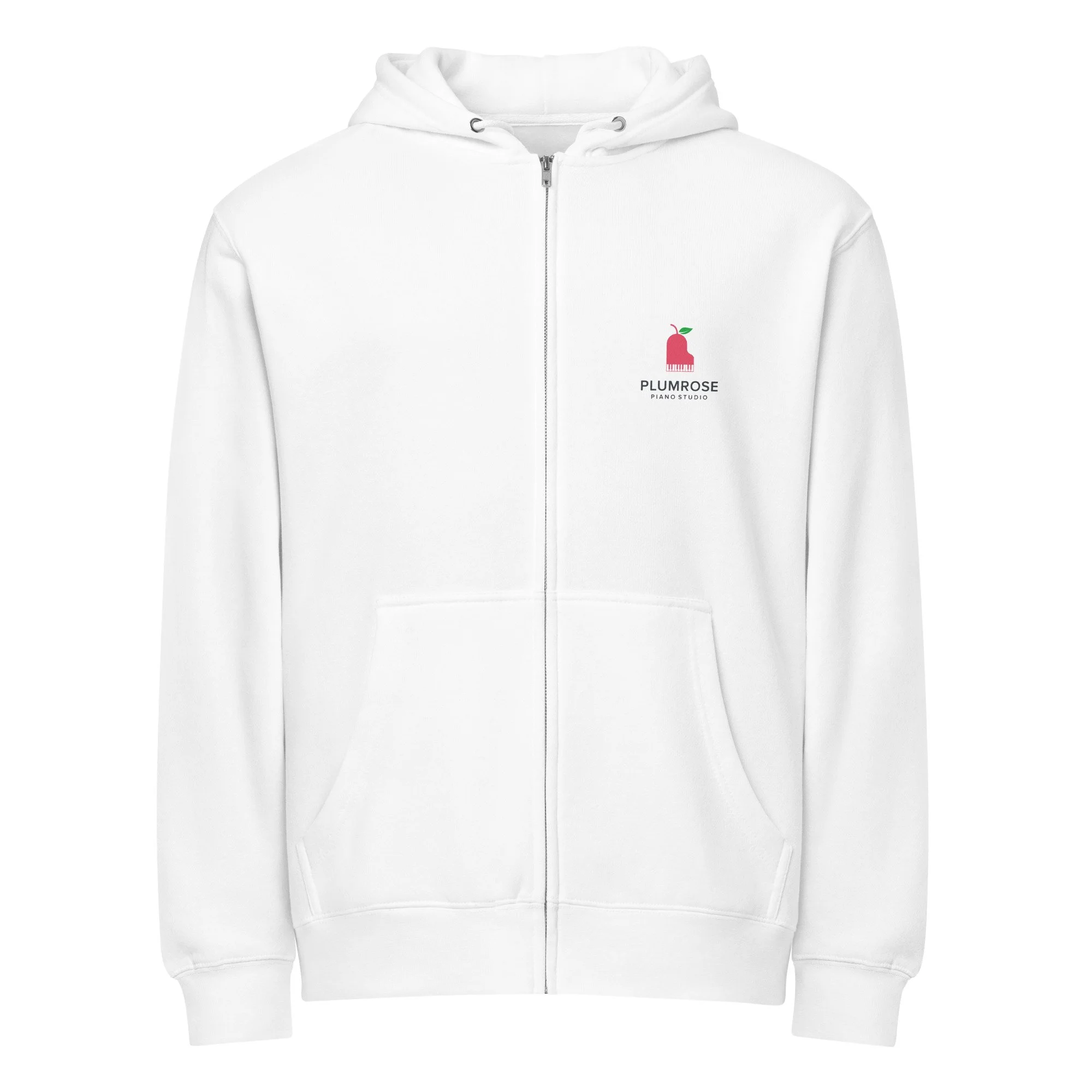 Studio Full Zip Hoodie - White