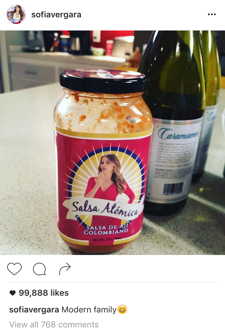 Sofia Vergara posted a photo of my work on her personal Instagram