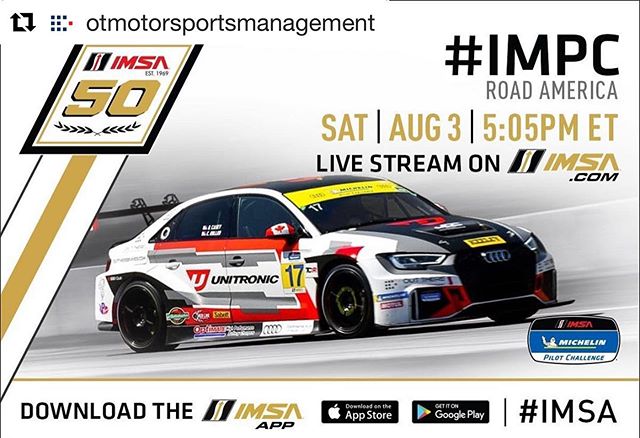 It&rsquo;s Race Day for the @jdcmotorsports team! Stay tuned on @imsa_racing online or the IMSA App for a full live stream of the race! #OutThereMotorsportsManagement #GetOutThere