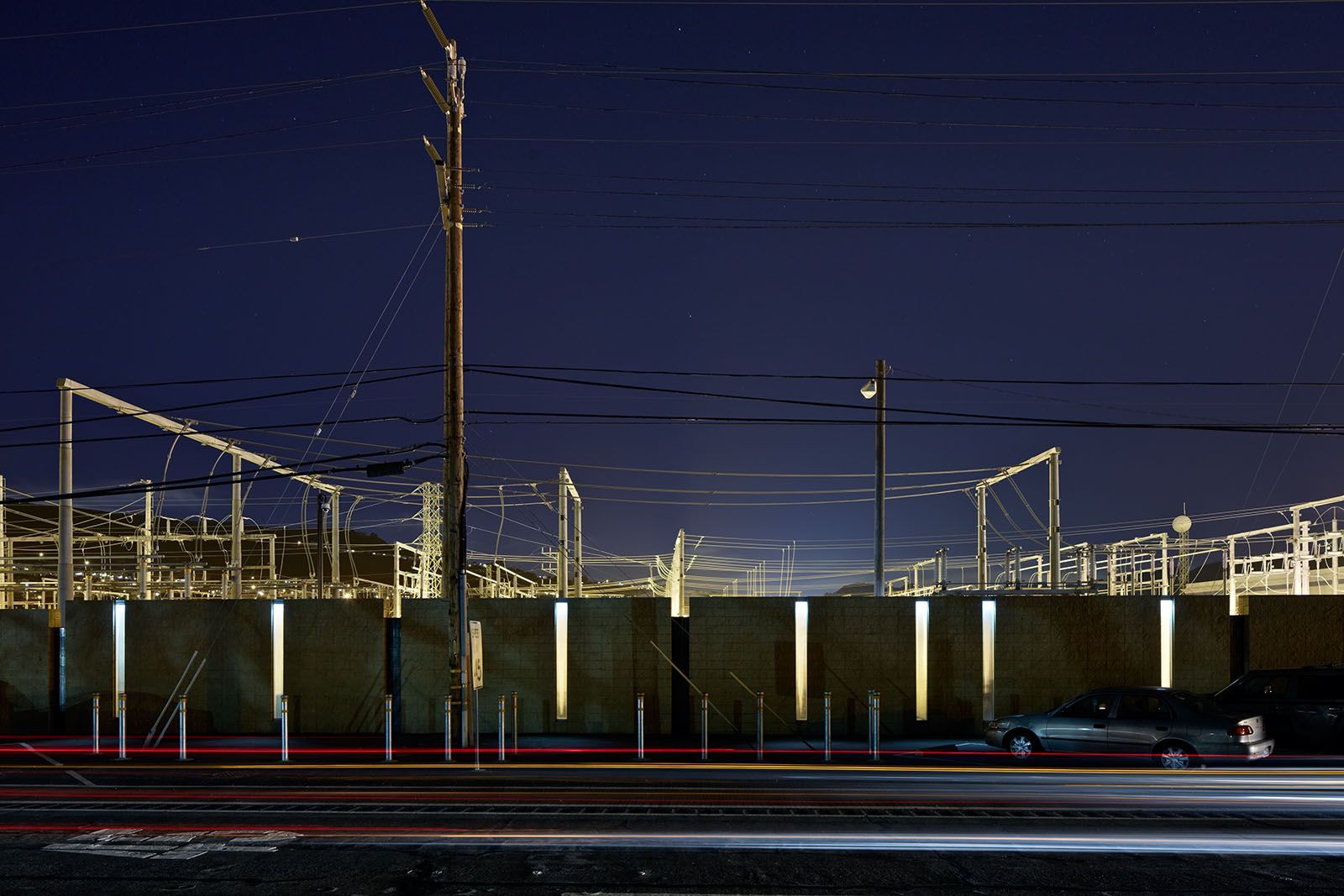 Night time facade