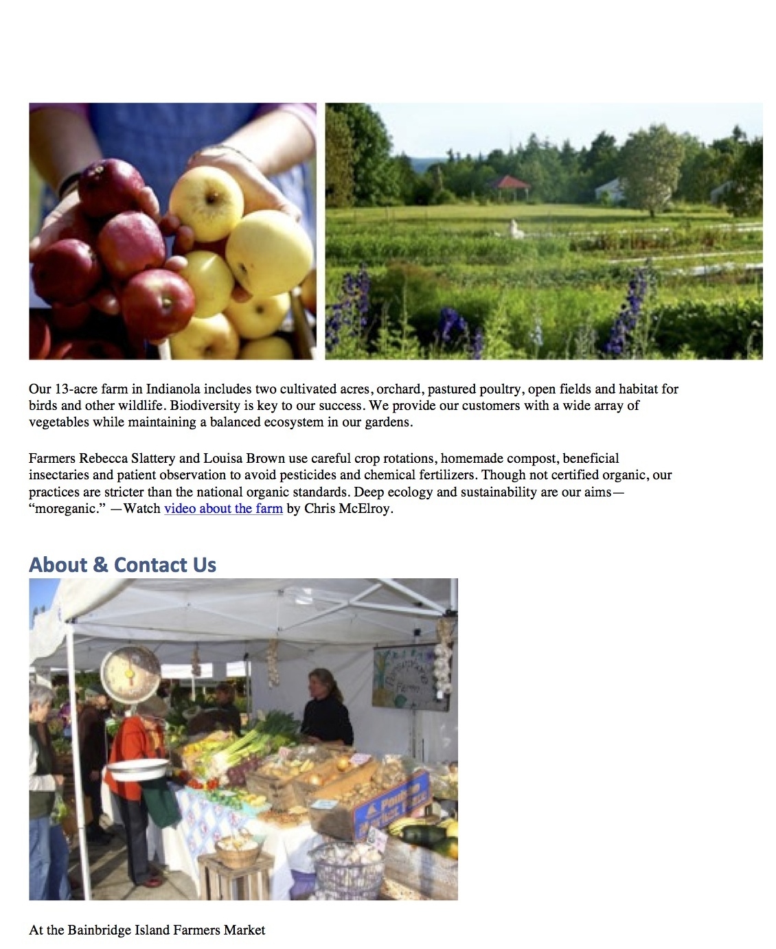 Rebecca Slattery (360) 297-1877 Persephonefarm.com