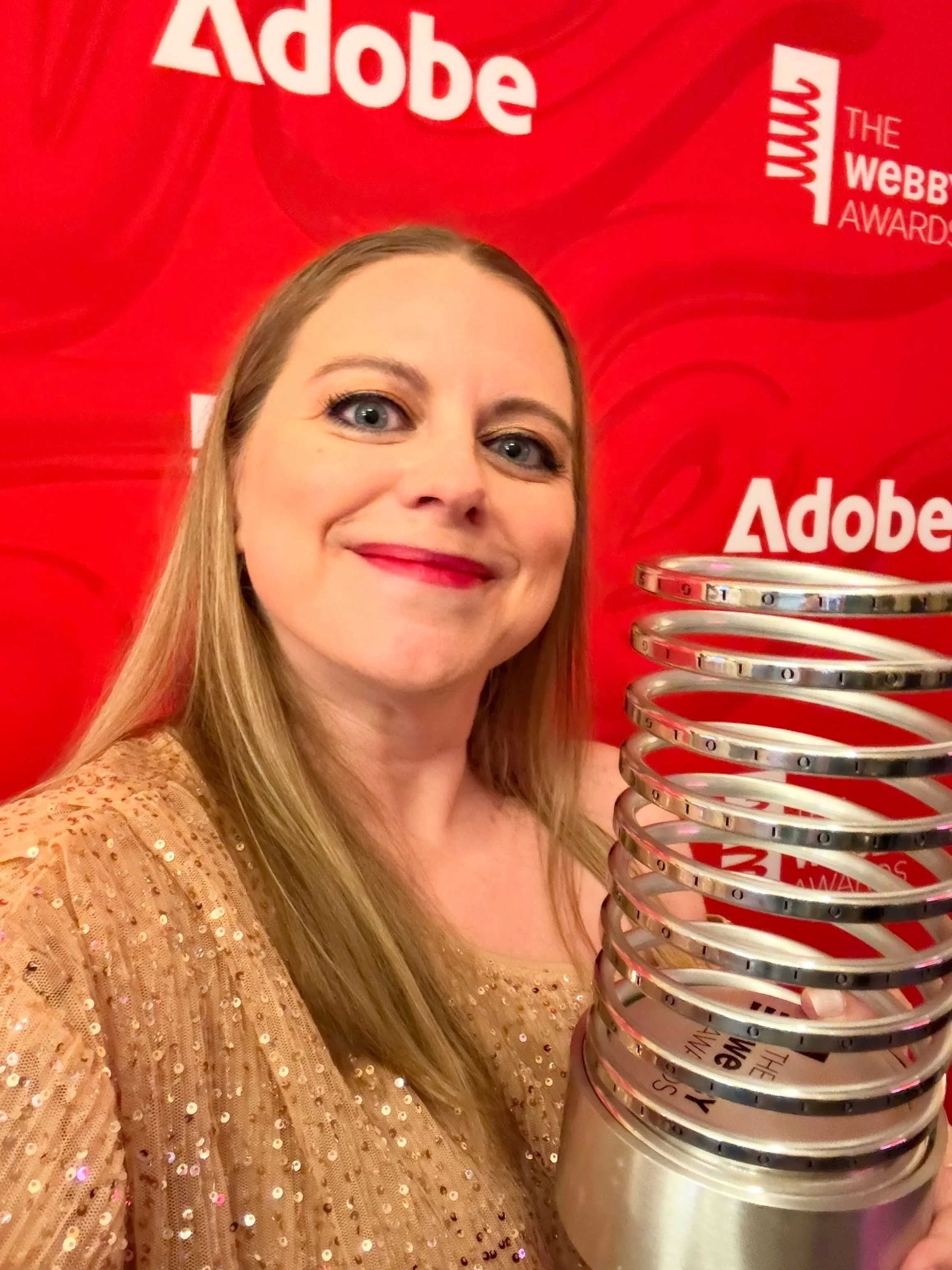 Celebrating @thewebbyawards&hellip;

&hellip;and getting the shot of my sparkly temporary tattoo ✨🪶✨