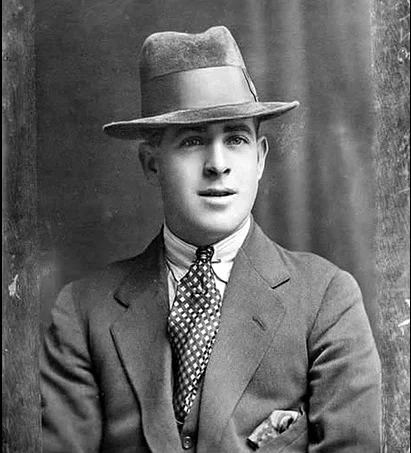 1924 Fred Piper, who's father was a steam circus proprietor. Nice pocket square and tie match up Fred, well done sir!