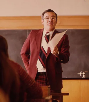 Minnesota, Science teacher 1970. The train is officially of the style track. I think of these as the LOST years. Bad color, tie as wide as the Mississippi, plaid pants, mercy, mercy me.