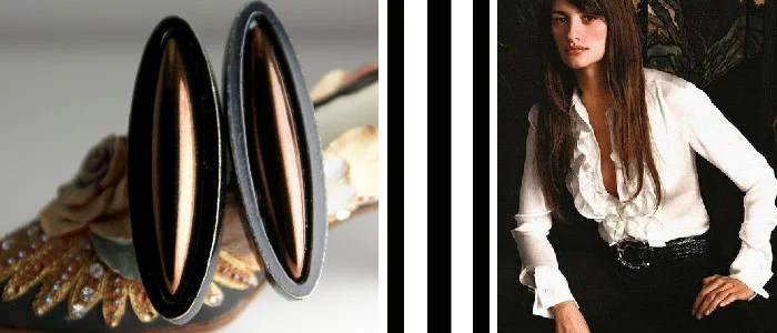 The feminine twist, Ruffled blouse and french cuffs