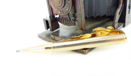 Mechanical pencil tie bar. Vintage hand curated his & hers accessories. MRM-accessories.com