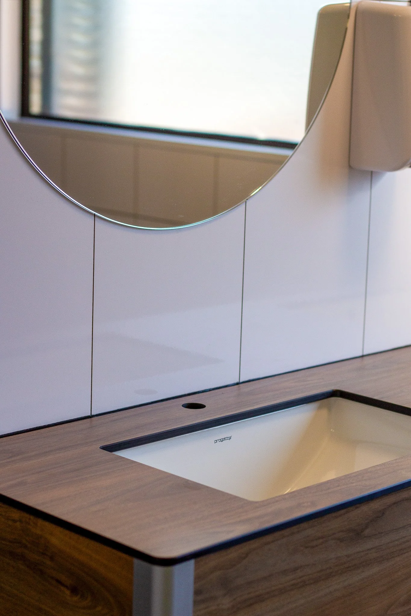 Compact Laminate Vanity - in wood
