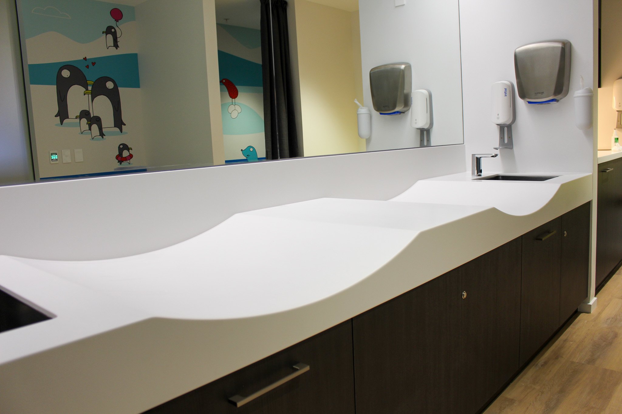 Acrylic baby change table