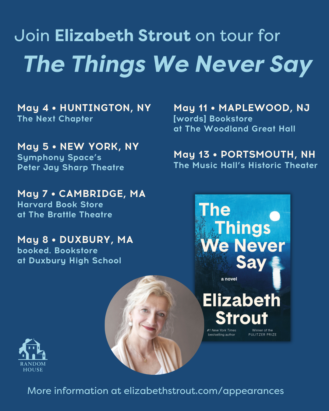 US Tour card with dates and locations