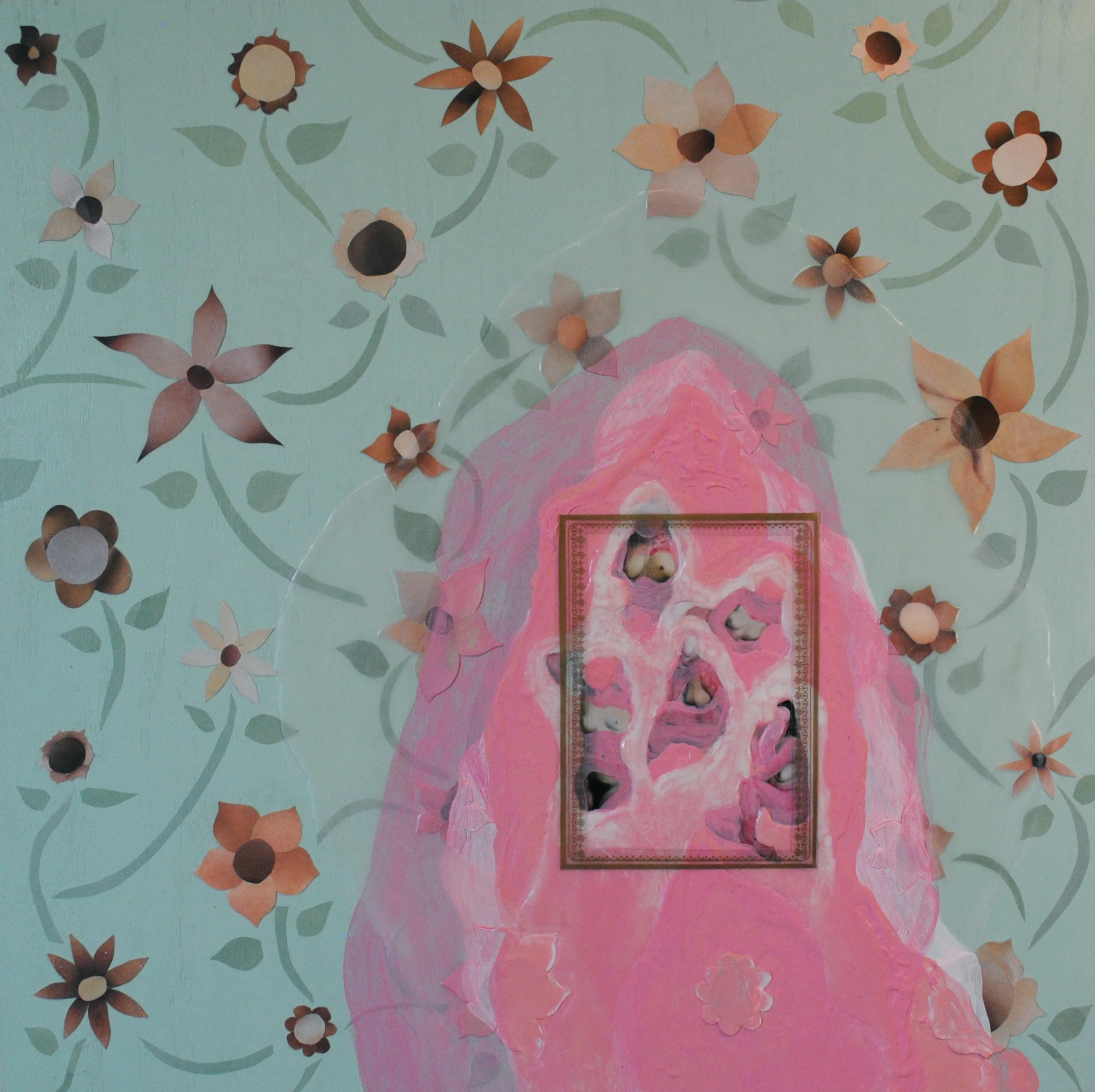   Femi-Vision   2015  Mixed Media on Panel  24 x 24" 