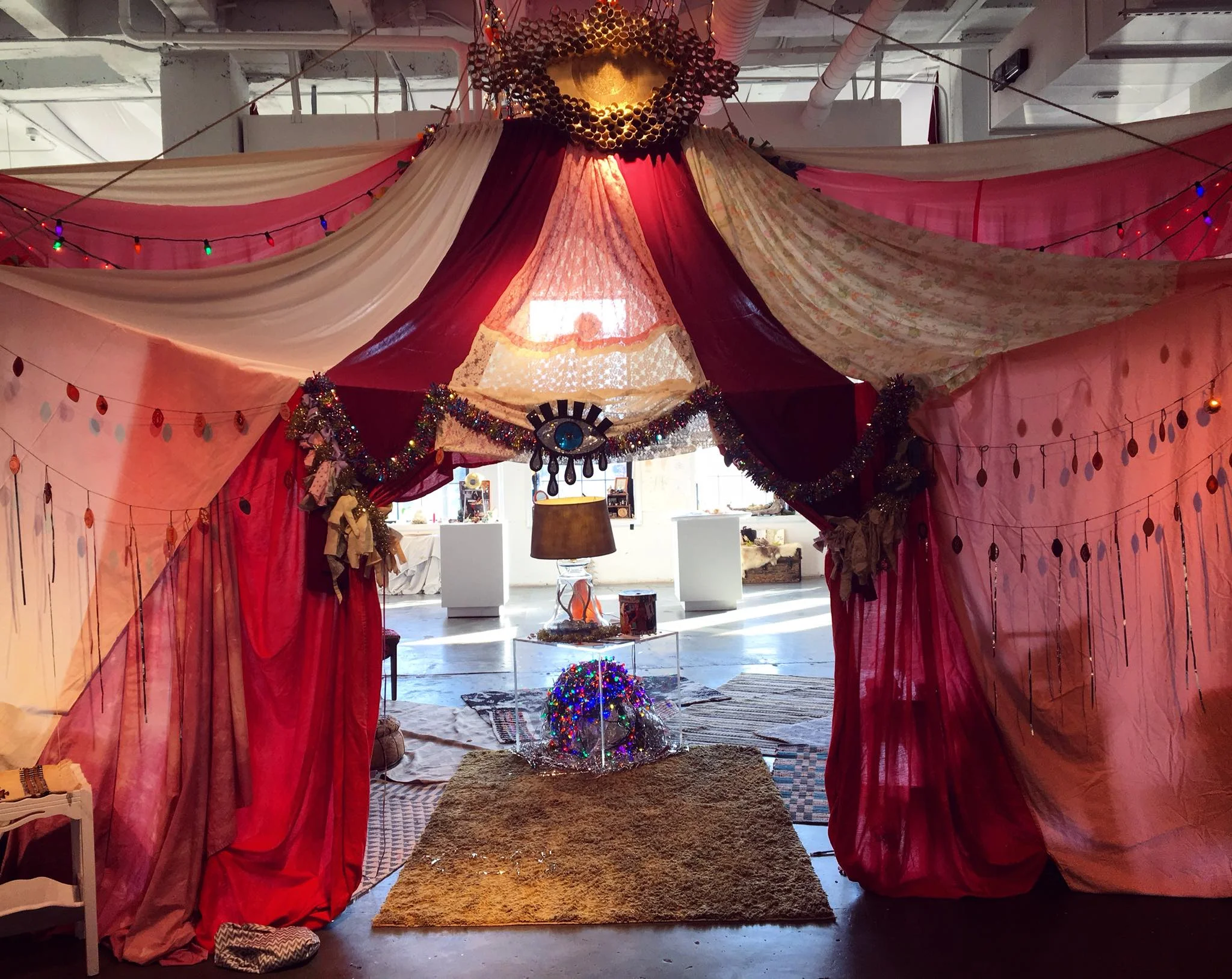 Front of the collaborative tent