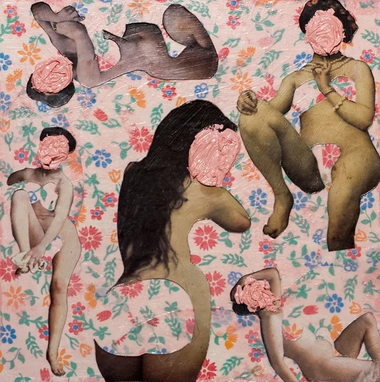   Ladylike   2013  Mixed Media on Panel  5 x 5" 